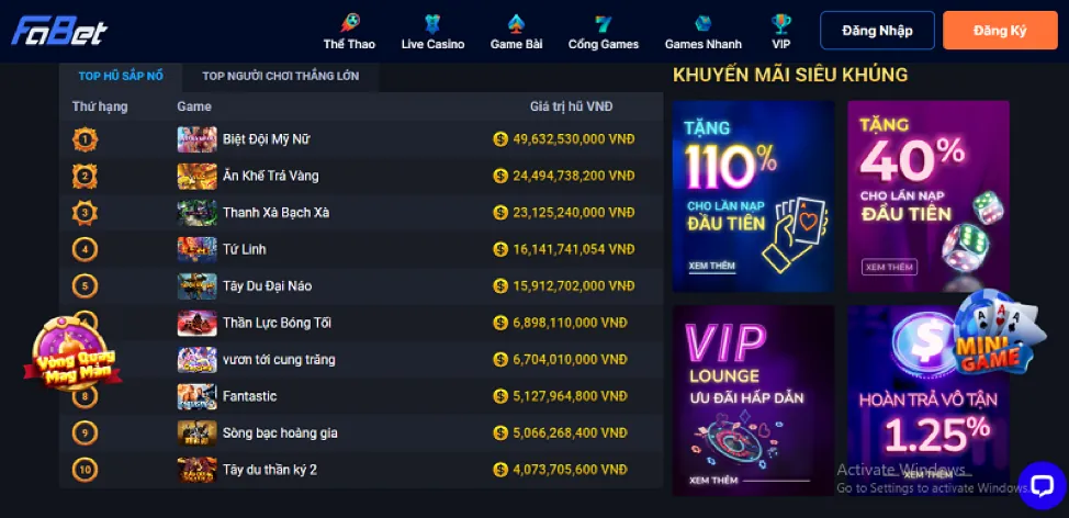 Giao dịch nhanh chóng và an toàn 39bet9